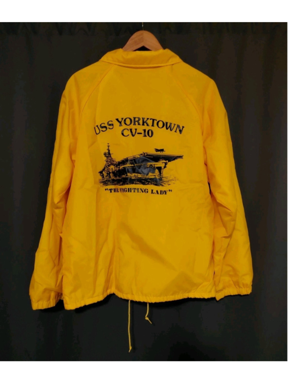 USS Yorktown CV-10 'The Fighting Lady' War Commemorative Windbreaker Jacket Larg